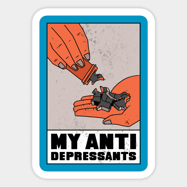 My Antidepressants Sticker by Threadded